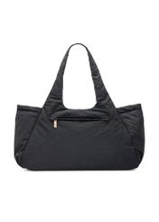 Czarna torebka shopper damska TOREN-0336-99(W26), widok produktu z tyłu na białym tle.