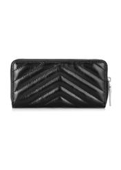 Black large leather women's wallet PORES-0941-99(Z24)-04