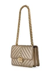 Gold quilted women's handbag TOREC-0528B-28(Z24)-02