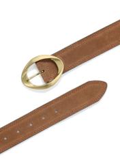 Brown Suede Women's Belt PASDS-0318-89(Z24)-04