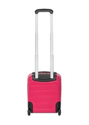 Walizka kabinowa na kółkach WALAB-0040-5E-16(W26), widok produktu z tyłu na białym tle.