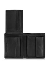 Black unzipped men's wallet PORMS-0626-99(Z24)-07