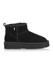 Black short women's snow boots BUTYD-1138-99(Z24)-04