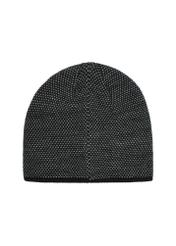 Czarny zestaw męski z czapką i szalikiem ZESTM-0006-9J(Z26)