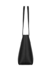 Classic black women's shopper bag TOREC-0959-99(Z24)-03