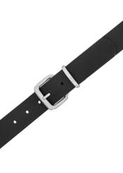 Czarny skórzany pasek damski PASDS-0312A-99(Z25)