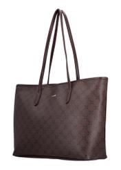 Sygnowana torebka damska shopper TOREC-1299-1P(Z26), widok produktu skosem na białym tle.