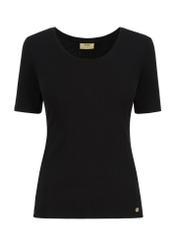 T-shirt czarny damski basic TSHDT-0114-99(Z23)