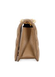 Beżowa torebka damska z łańcuszkiem TOREC-1102-24(Z25)