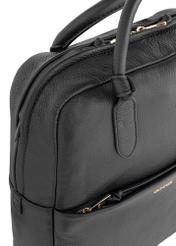 Czarny skórzany plecak damski TORES-0991-99(W24)