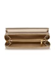 Capacious gold women's wallet POREC-0397-28(Z24)-05