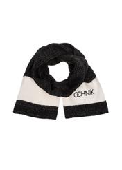 Black women's scarf with OCHNIK logo SZADT-0125A-99(Z24)-03