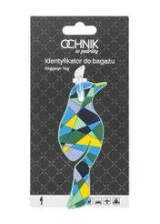 Identyfikator do bagażu AW-012-0002-63(W25), widok produktu z przodu na białym tle.