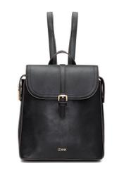 Plecak damski w kolorze czarnym TOREC-1198-99(W26) - widok produktu z przodu, na białym tle. 