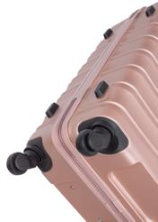 Walizka średnia na kółkach WALAB-0081-5X-24(W26), widok kółek produktu na białym tle.