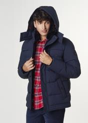 Warmed navy blue men's winter jacket KURMT-0242-69(Z21)-01