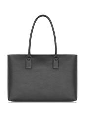 Skórzana czarna torebka shopper damska TORES-0989-99(W24)