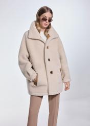 Women's double-sided sheepskin coat KOZDP-0009-24(Z24)-07