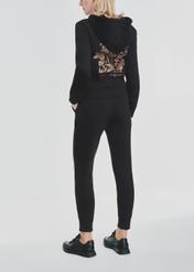 Black women's sweatpants SPODT-0100-99(Z24)-04