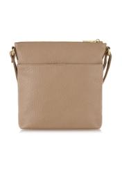 Beige women's handbag with zippers TOREC-0847A-81(Z24)-03