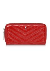 Red large leather women's wallet PORES-0941-41(Z24)-01