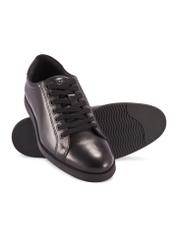 Czarne skórzane buty męskie BUTYM-0513-99(Z25) - widok produktu z góry na białym tle. 
