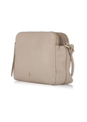 Beige leather women's handbag TORES-1057-80(Z24)-02