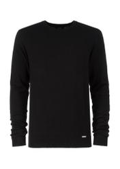 Czarny sweter męski SWEMT-0127-99(W23)