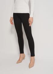 Black fitted women's trousers SPODT-0096-99(Z24) zdj. 1