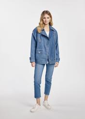 Jeansowa kurtka damska oversize KURDT-0568-69(W25)-03