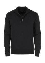 Grafitowy bawełniany sweter męski SWEMT-0144-95(W24)