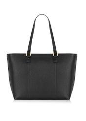 Black leather women's shopper bag TORES-1038-99(Z24)-04