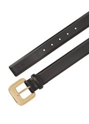 Black leather women's belt PASDS-0316-99(Z24)-03