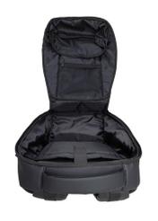 Czarny podróżny plecak męski TORMN-0392-9J(W26), widok produktu w środku na białym tle.