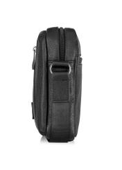 Black leather men's bag TORMN-0439-99(Z24)-04