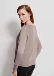 Light gray women's sweater SWEDT-0226-91(Z24)-02