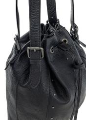 Black leather women's bag TORES-1034-99(Z24)-06