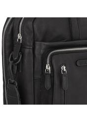 Black leather men's bag TORMS-0047N-99(Z24)-06