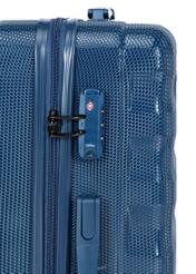 Komplet walizek na kółkach 19'/24'/28' WALPC-0015-7D(W26), widok zamka produktu na białym tle.