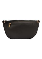 Czarna duża nerka damska TOREN-0345-99(W26) - widok produktu z tyłu, na białym tle. 