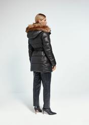 Black women's winter jacket KURDT-0540-99(Z24)-04