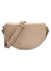 Beżowa półokrągła listonoszka damska TOREC-1184-1D(W26)