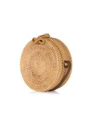 Okrągły koszyk z naturalnej słomki TOREC-0941-89(W24)