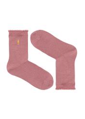 Long shiny women's socks SKADT-0069-32(Z24)-01