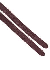 Bordowa skórzana torebka damska hobo TORES-1180-49(Z25), widok odpinanego paska produktu.