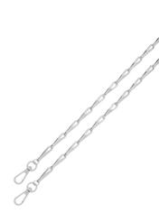 Srebrna torebka damska z cekinami TOREC-1085-91(Z25), widok łańcuszka produktu na białym tle.