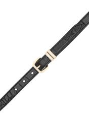 Czarny skórzany pasek damski croco PASDS-0321-9G(W26)