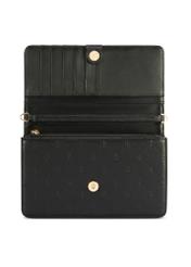 Mała torebka damska w kolorze czarnym TOREC-1178-9P(W26), widok produktu z przodu na białym tle.