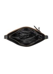 Brown and black leather women's handbag TORES 1047-98 (Z24) photo 7