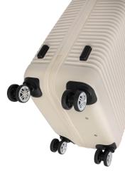 Komplet walizek na kółkach 19'/24'/28' WALAB-0040-0C(W26), widok kółek produktu na białym tle.